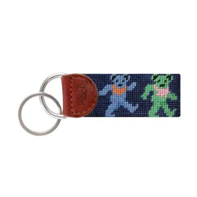 Dancing Bears (Navy) Key Fob