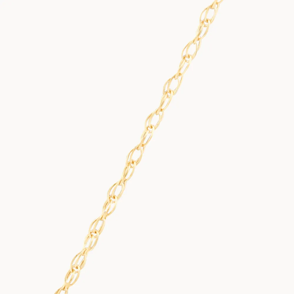 Diamond Letter W Necklace in 10k Gold