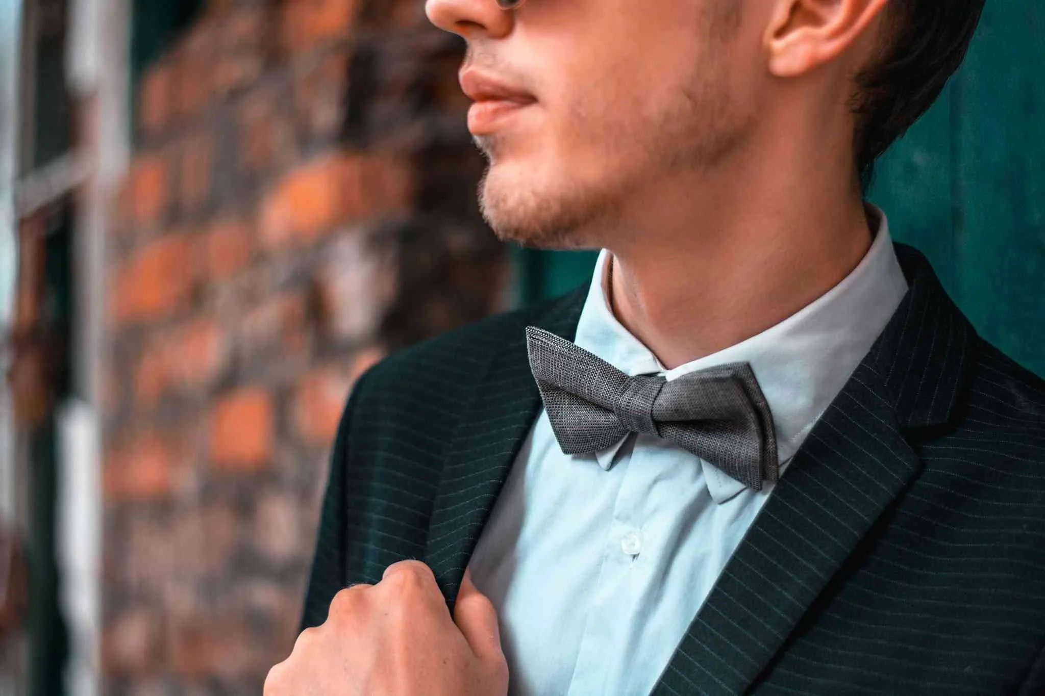 Dusty Rose Linen Bow Tie - Perfect for Rustic Weddings and Ring Bearers