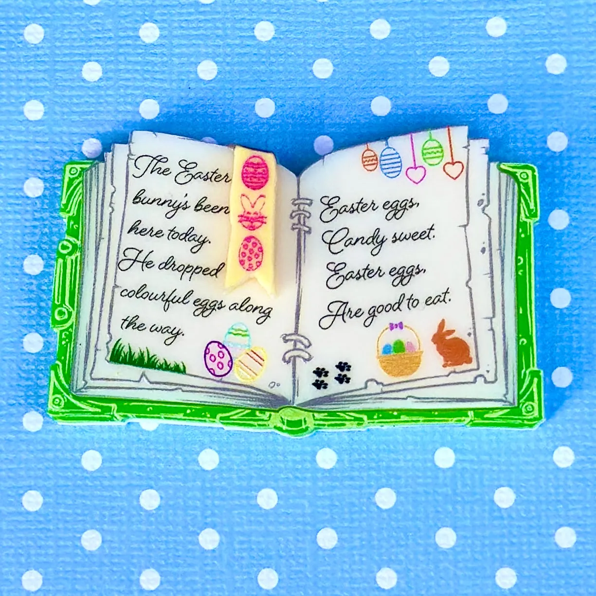 Easter egg instruction book - brooch
