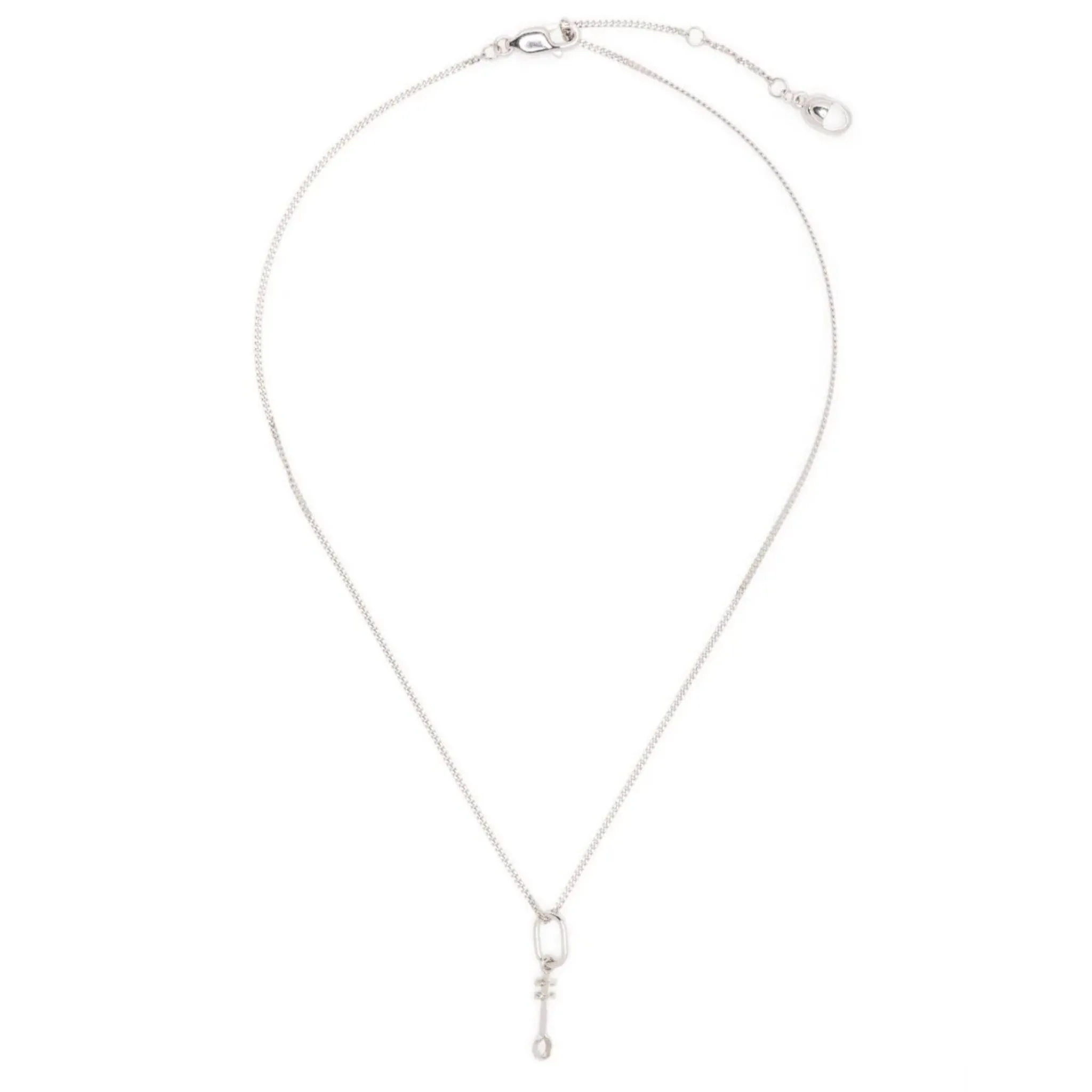Egyptian Nefer Symbol Necklace - Sterling Silver