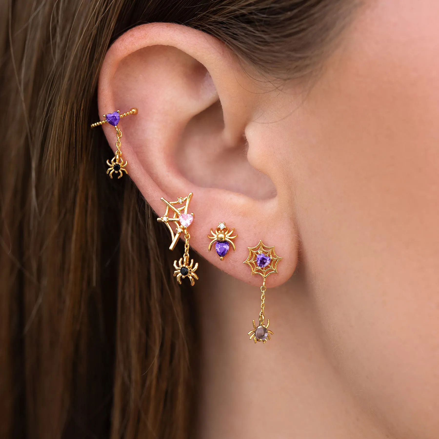 Enchanted Web Dangle Earrings