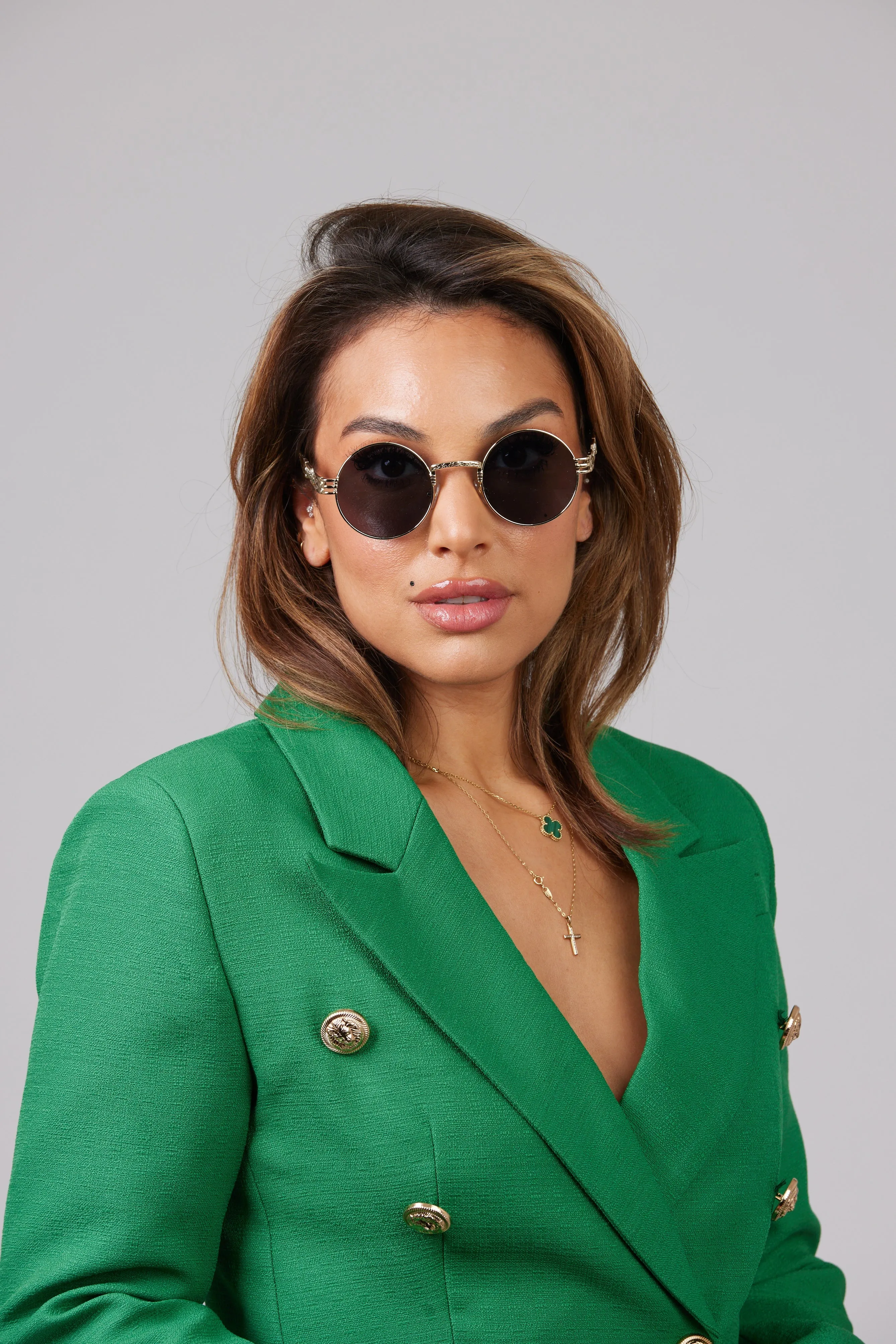 EPOCA RETRO PINK WITH SILVER FRAME SHADES