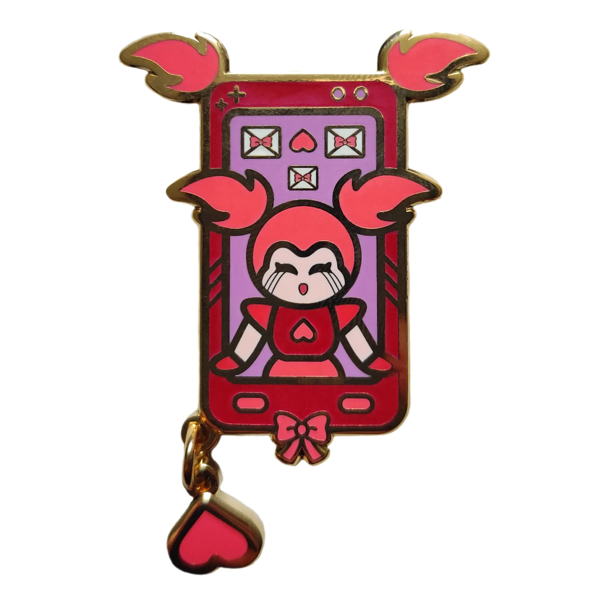 Evil Spinel Phone Enamel Pin