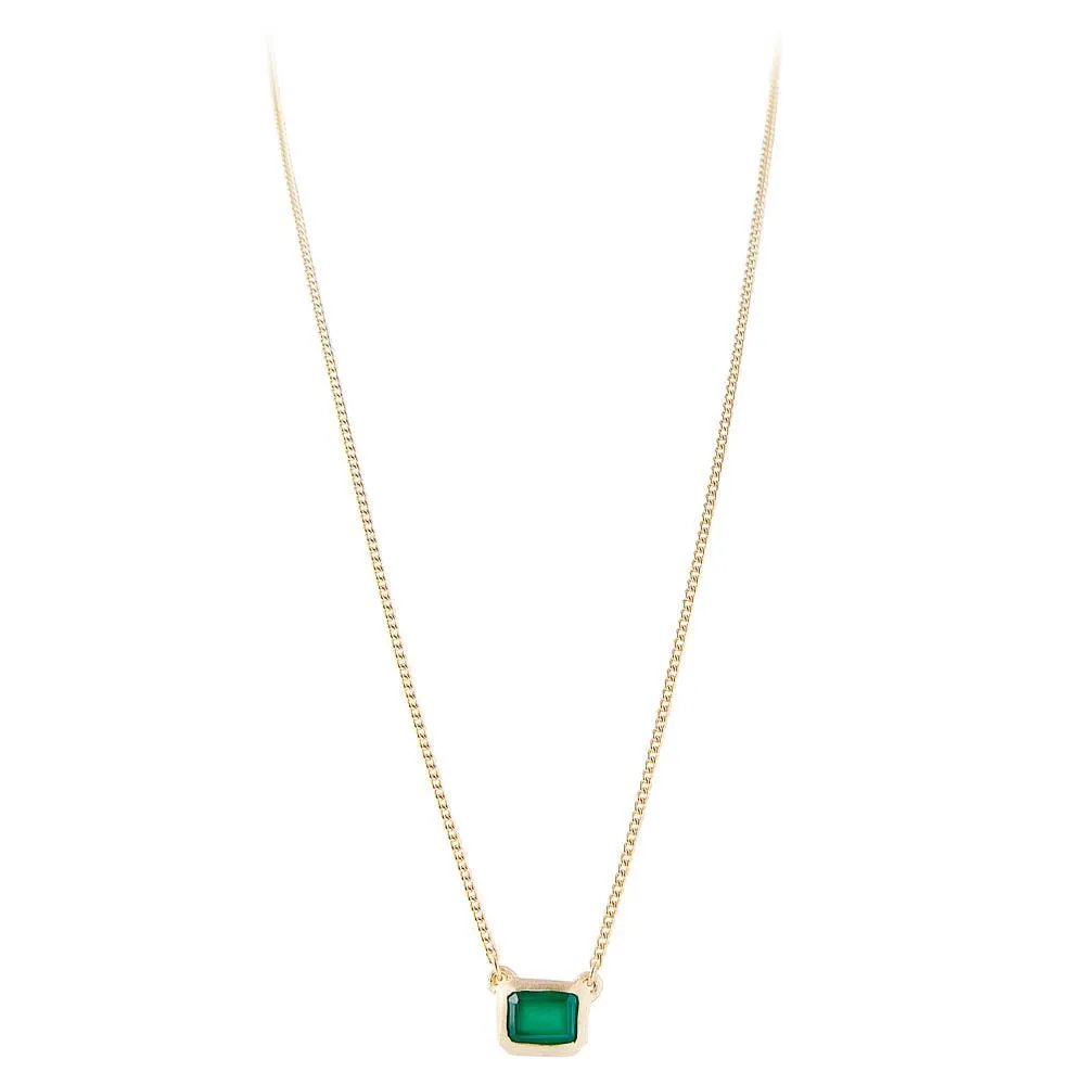 Fairley Green Agate Deco Necklace