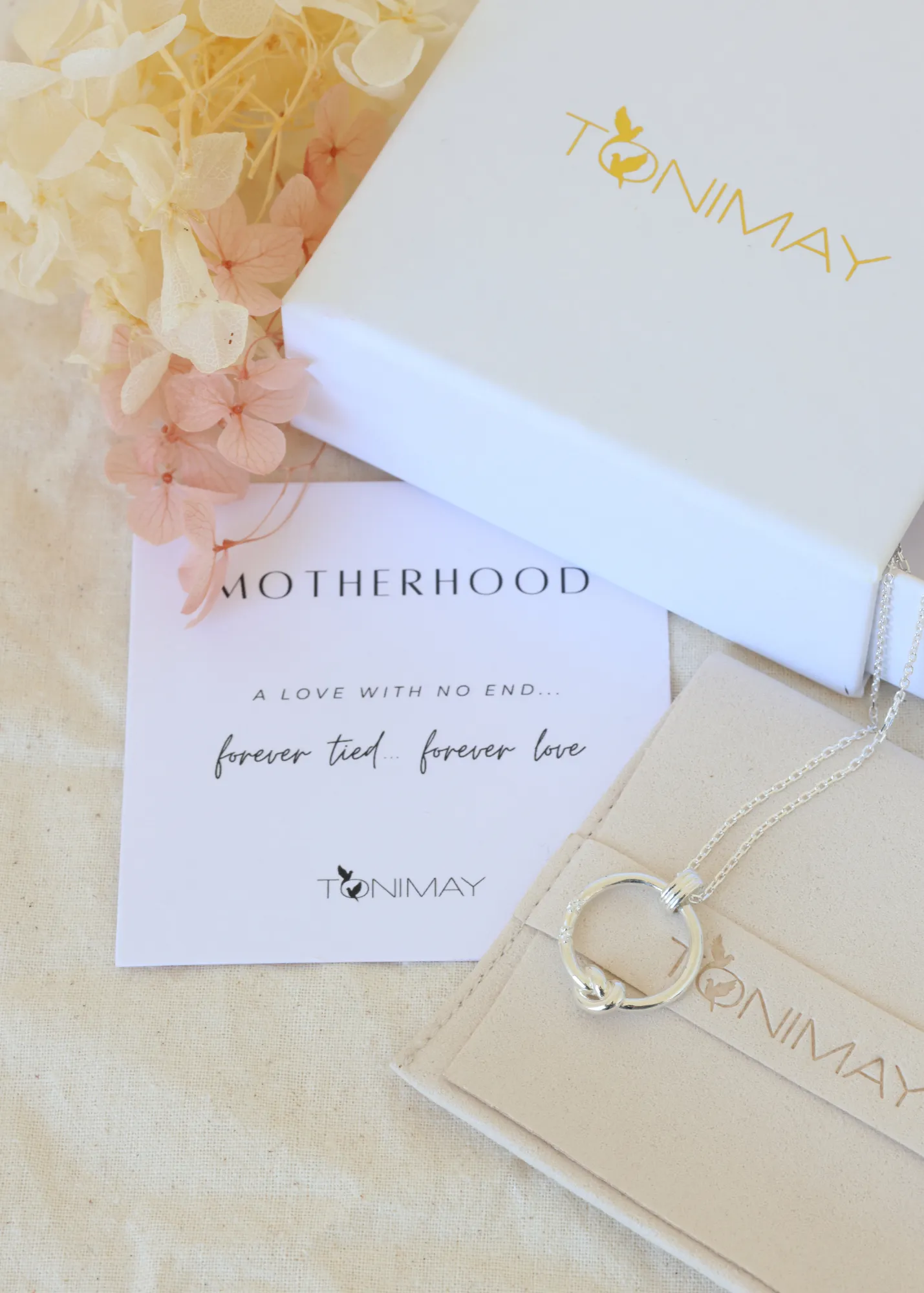 Forever Tied Silver Necklace