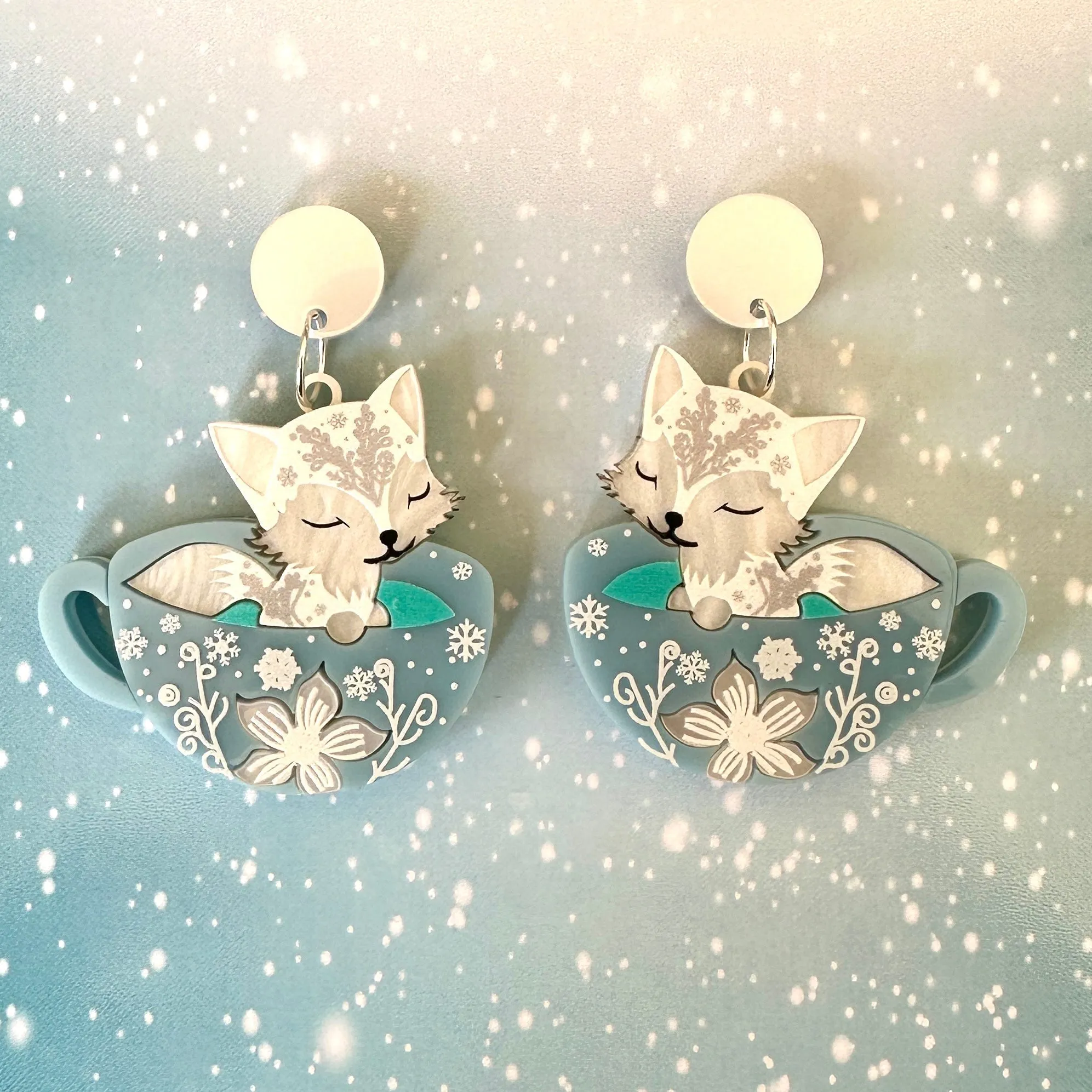 Frost whisker - earrings - Set of 2