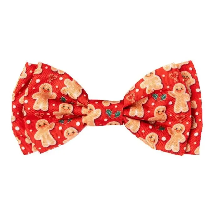 FuzzYard Christmas Holly Jolly Cookies Dog Bandana and Bow Tie Set Medium to Large