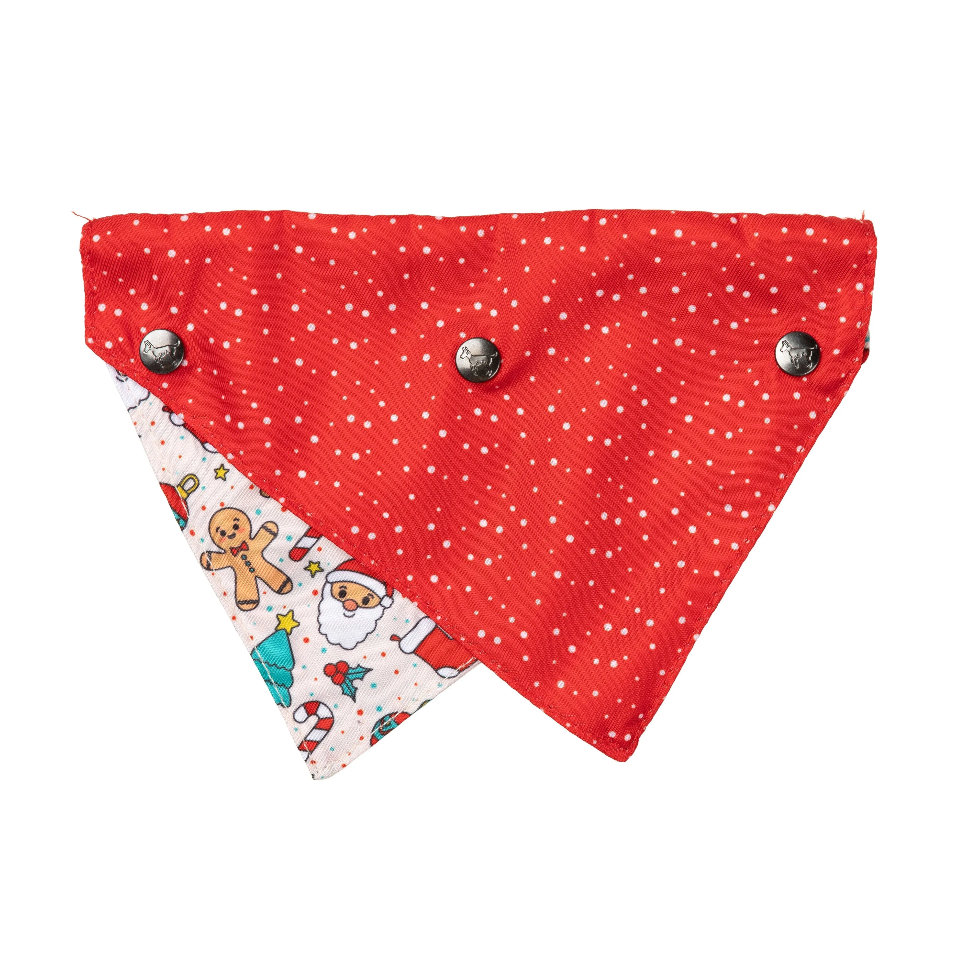 FuzzYard Christmas Tinsel Time Dog Bandana and Bow Tie Set Small to Medium