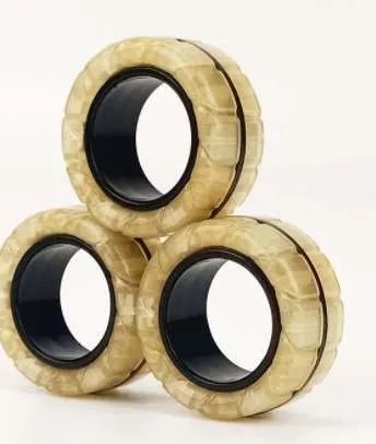 Glow in Dark Magnetic Fidget Finger Rings 3pce