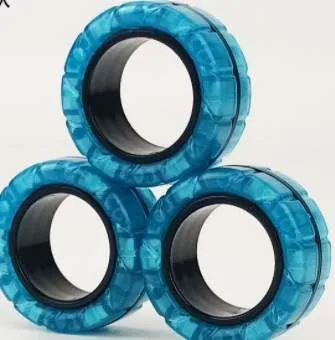 Glow in Dark Magnetic Fidget Finger Rings 3pce