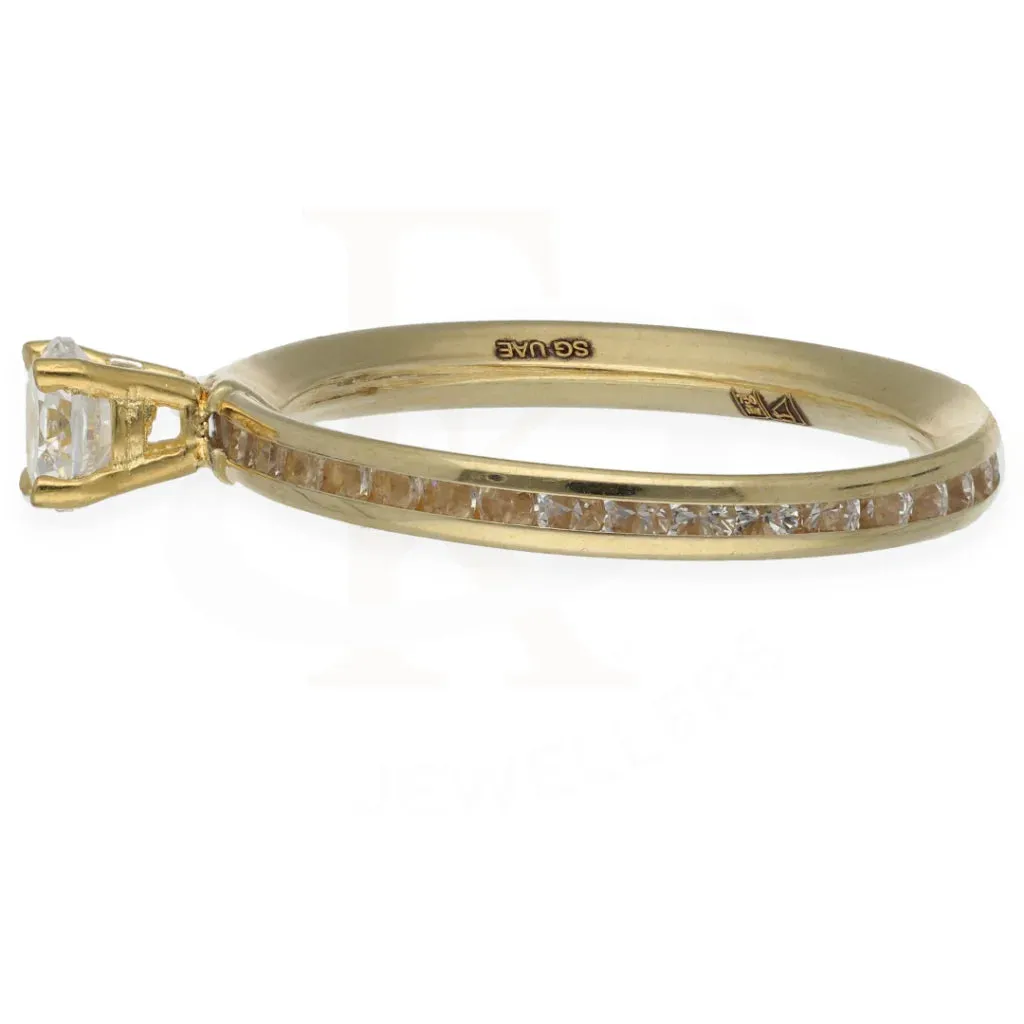 Gold Classic Solitaire Rings 18KT - FKJRN18K7469