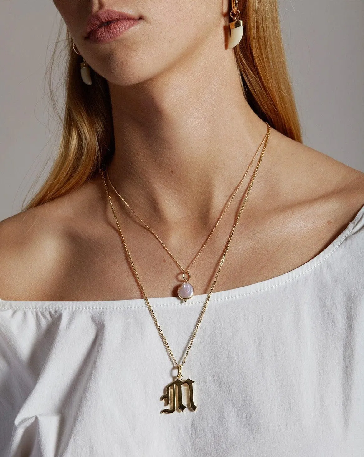 Gold Letter C Necklace