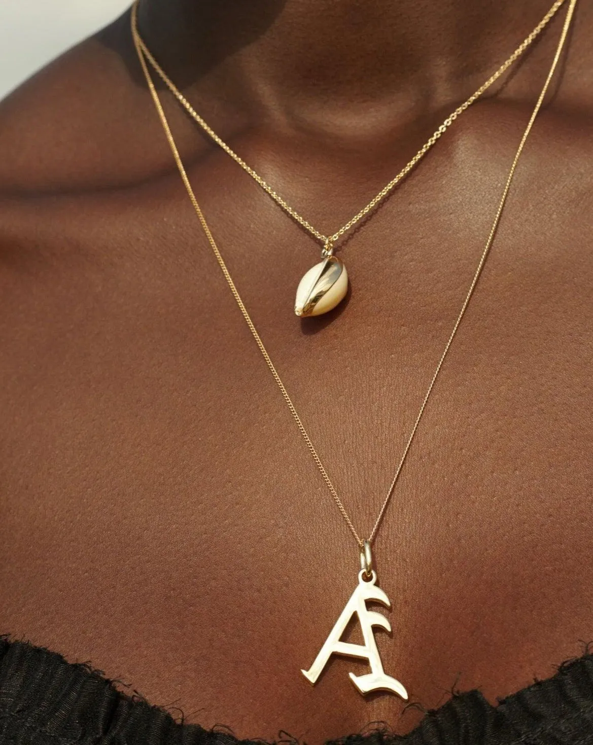 Gold Letter P Necklace