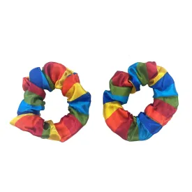Hair Scrunchies Rainbow 2pk