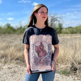 Hand Drawn Cowgirl's Graphic Tee