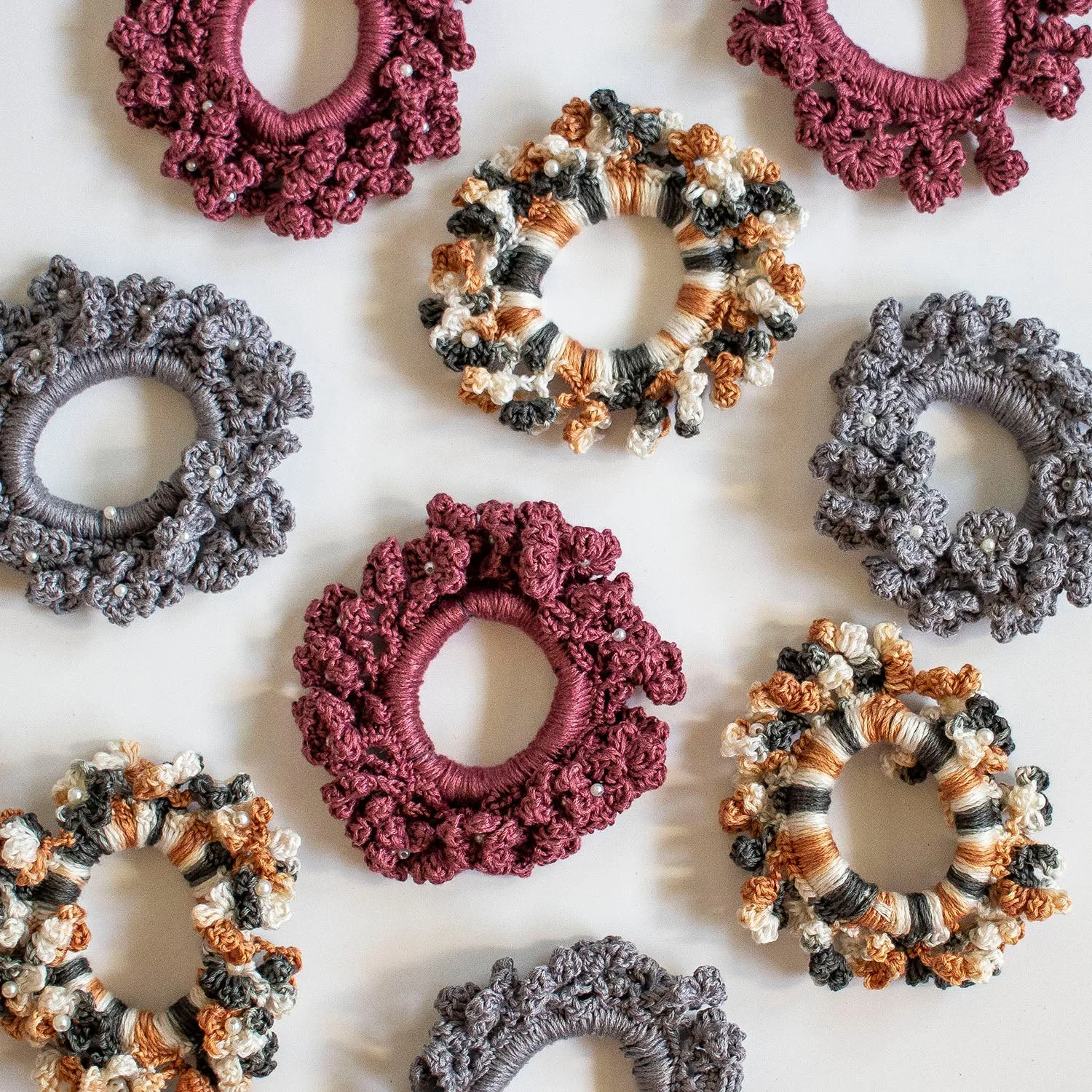 Handmade Crochet Scrunchies - 3.0