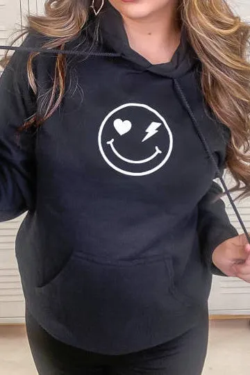 Happy Checkered Bolt Sweatshirt