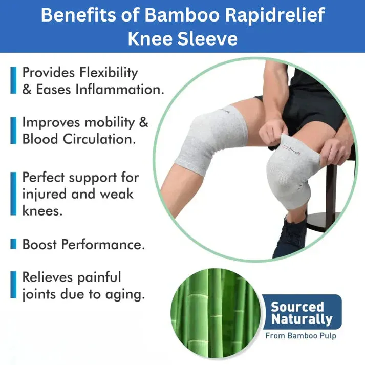 High Quality Warm Bamboo Knee Sleeves - [ BUY 1 GET 1 FREE ]