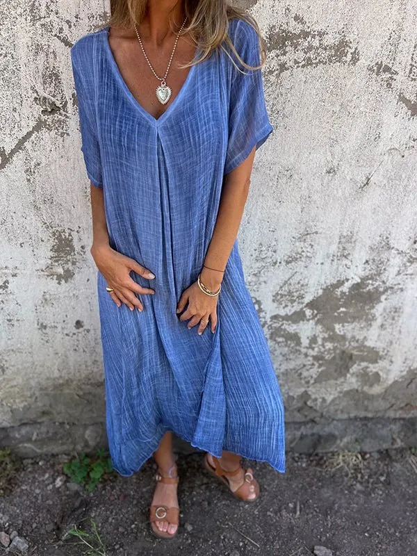 Kathy's - V-Neck Midi Summer Dress (Buy 1 Get 1 Free)