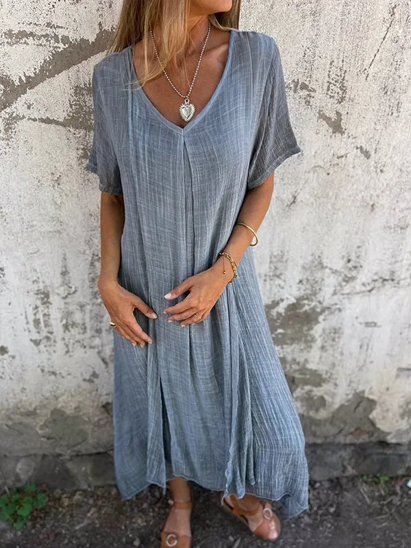 Kathy's - V-Neck Midi Summer Dress (Buy 1 Get 1 Free)