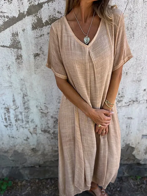 Kathy's - V-Neck Midi Summer Dress (Buy 1 Get 1 Free)