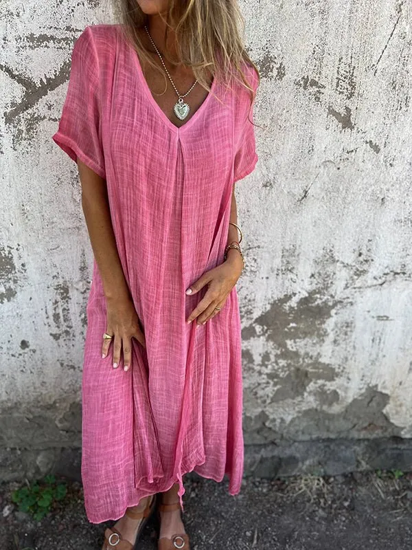 Kathy's - V-Neck Midi Summer Dress (Buy 1 Get 1 Free)