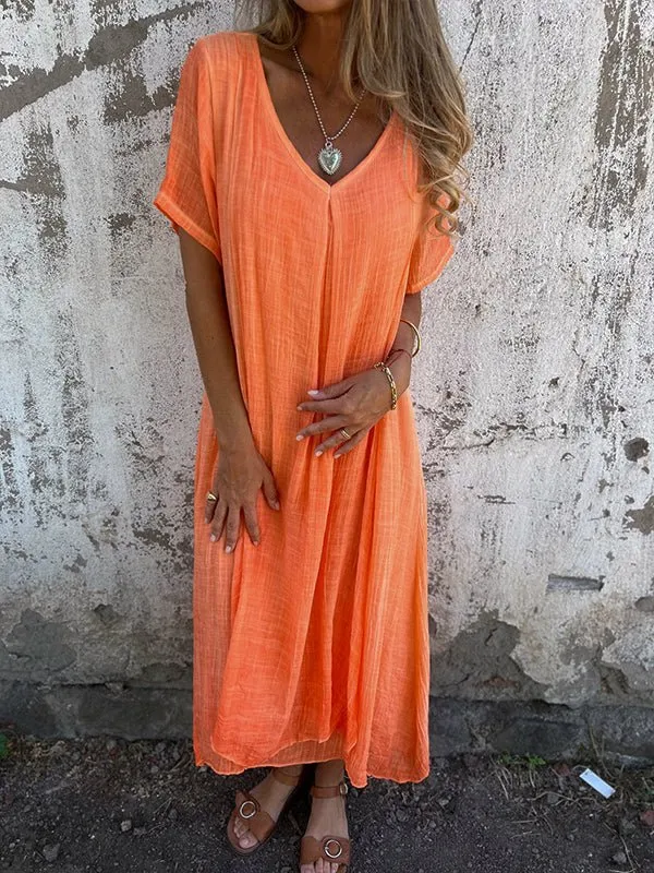 Kathy's - V-Neck Midi Summer Dress (Buy 1 Get 1 Free)