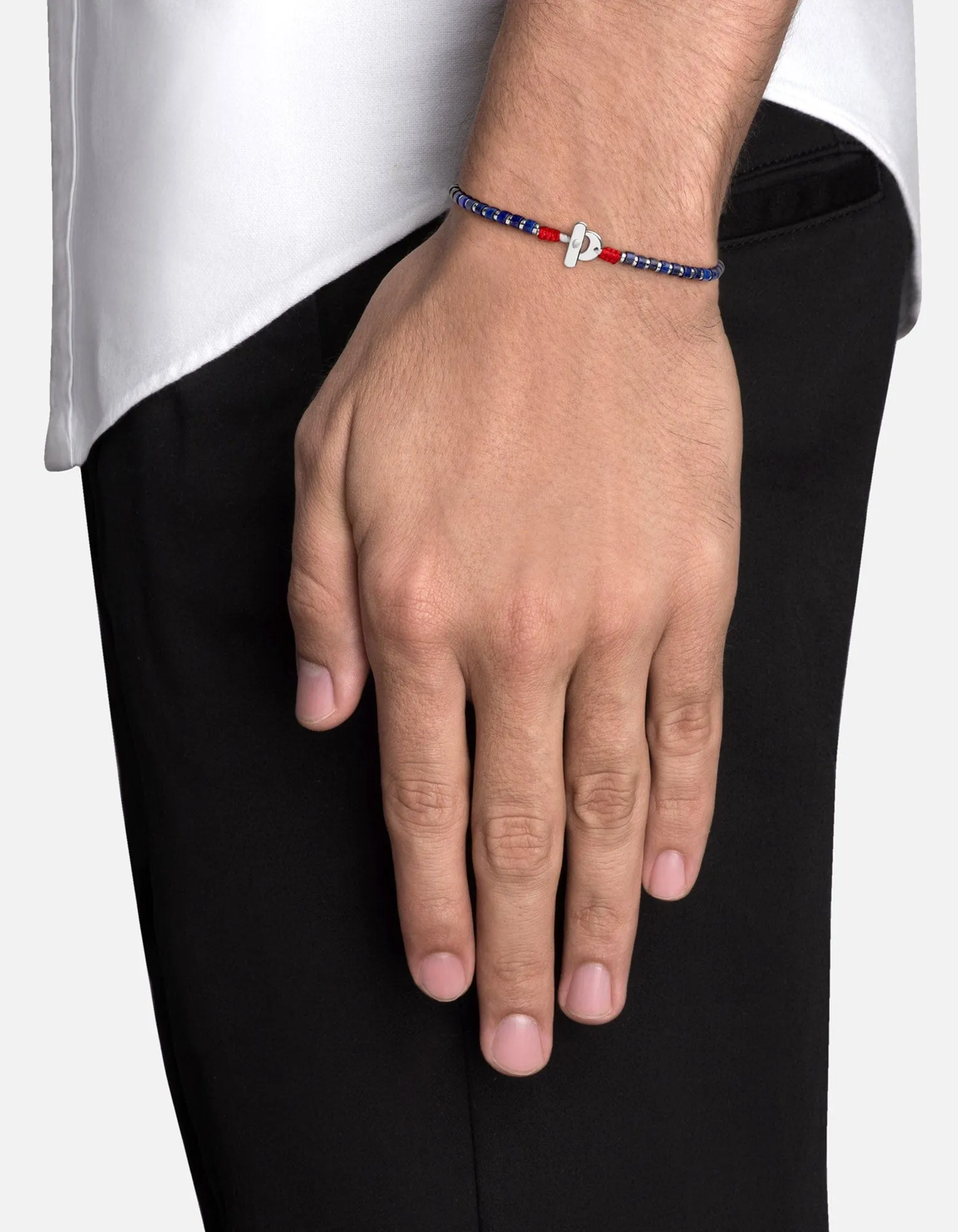 Kato Lapis Bracelet, Sterling Silver