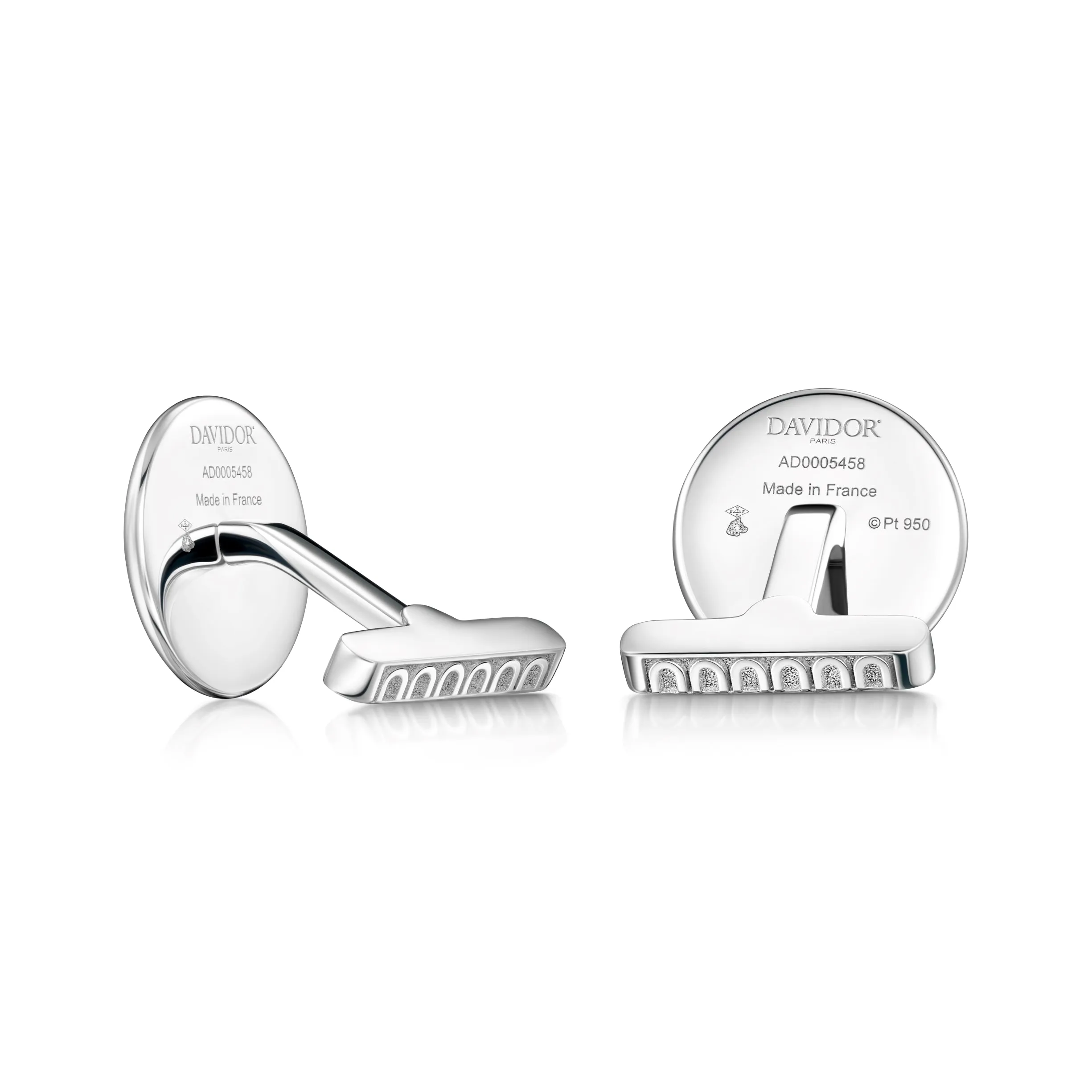 L'Arc de DAVIDOR Platinum Cufflinks