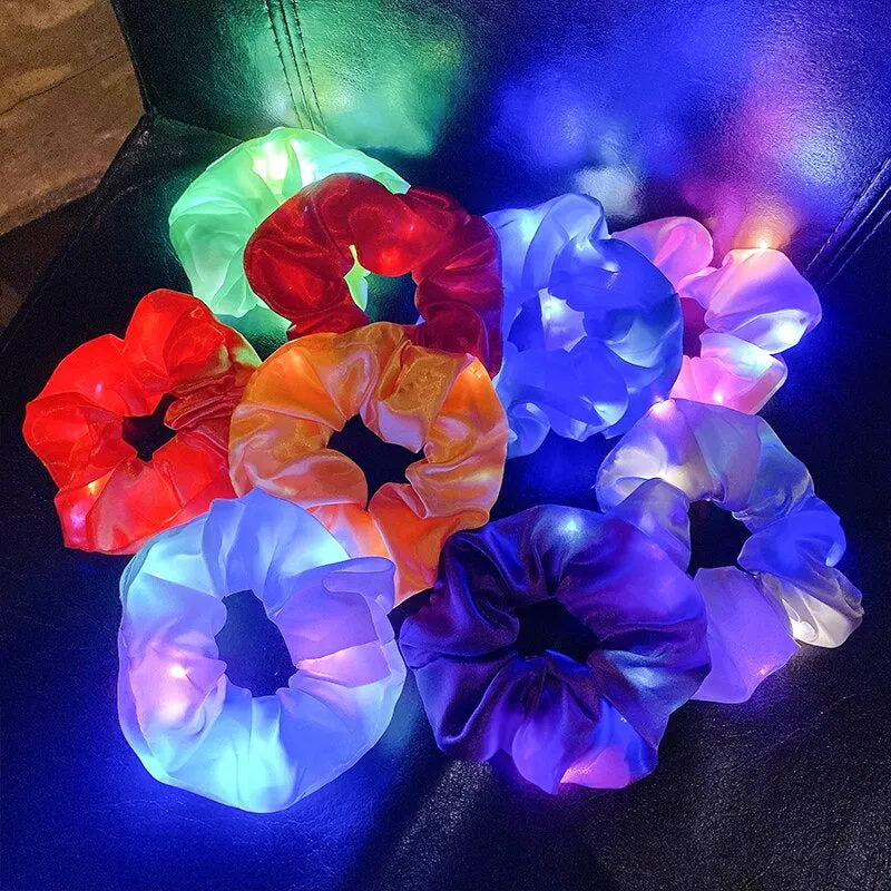 LED Glow Hair Scrunchie
