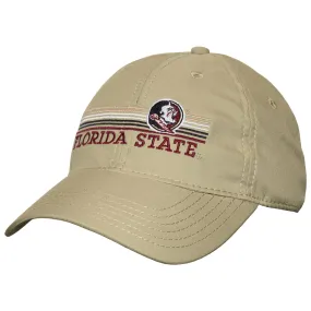 Legacy Seminole Logo/Florida State Design Adjustable Cool Fit Cap - Vegas Gold