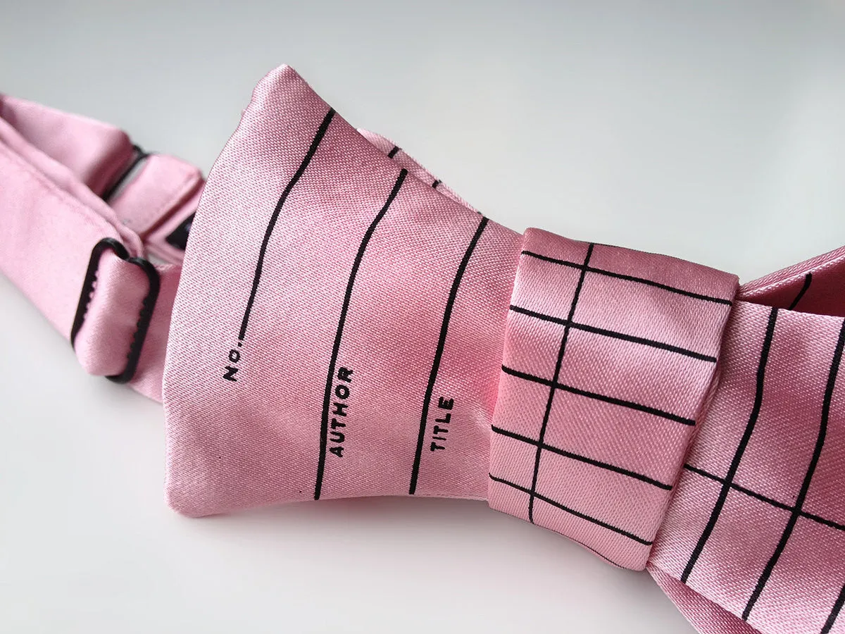 Library Due Date Card Bow Tie