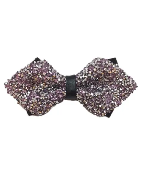 Lilac Purple, Sparkley, Glitter, Diamond Tip, Party Bow Tie