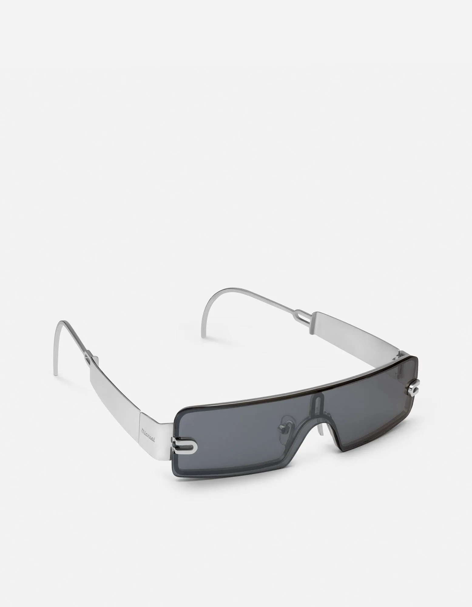 Lumis Rectangular Frameless Sunglasses, Sterling Silver