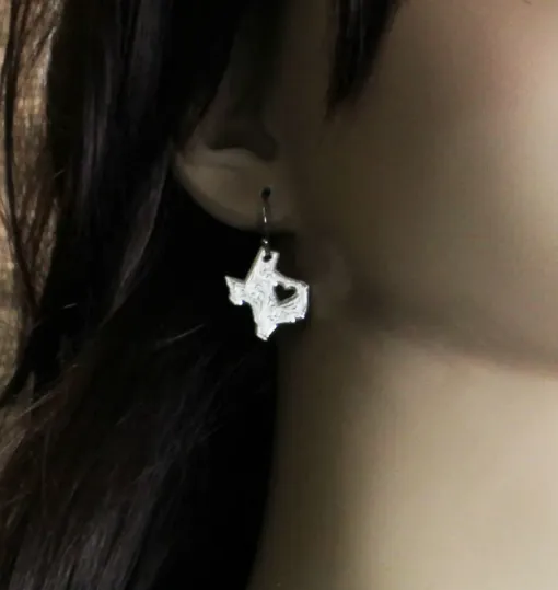 Montana Silversmith I Heart Texas Charm Earrings - In Stock