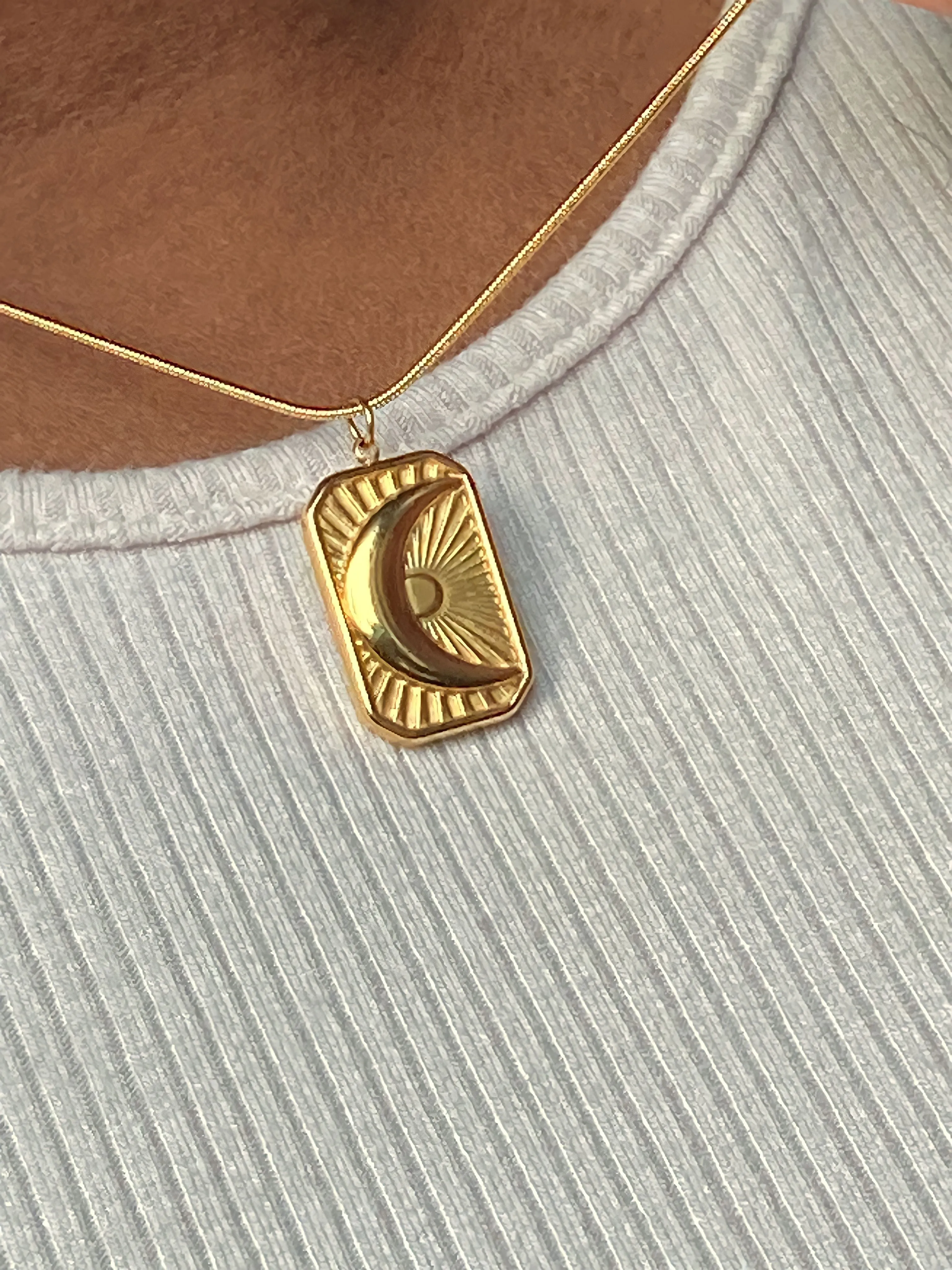Moon Pendant Necklace