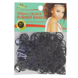 Murry Collection Black Rubber Bands 300 pcs