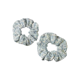 Nature Baby Scrunchies - Daisy Belle Blue Print