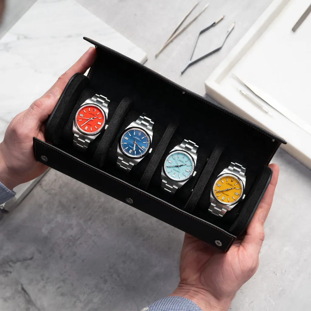 Noir Watch Roll – Four Watches
