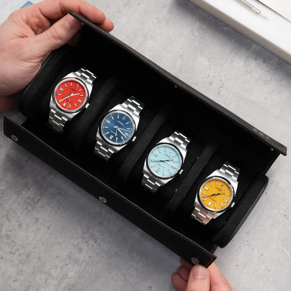 Noir Watch Roll – Four Watches
