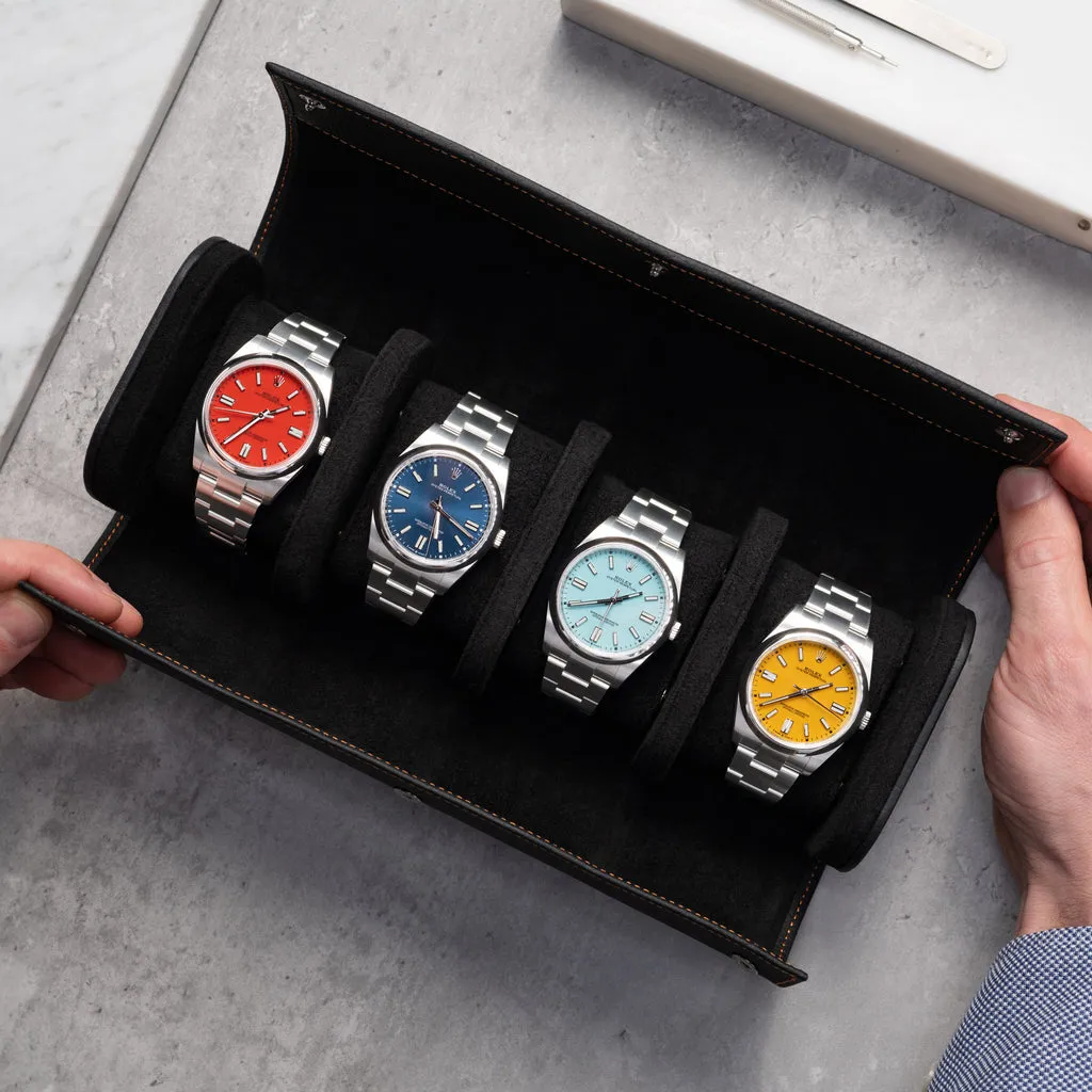 Noir Watch Roll – Four Watches