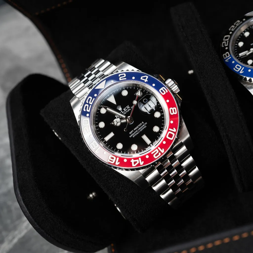 Noir Watch Roll – Two Watches