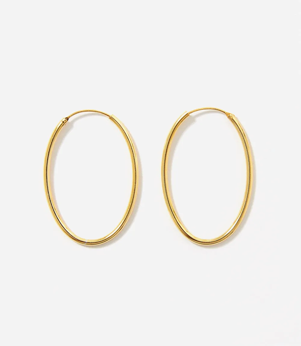Oval Hoop Earrings