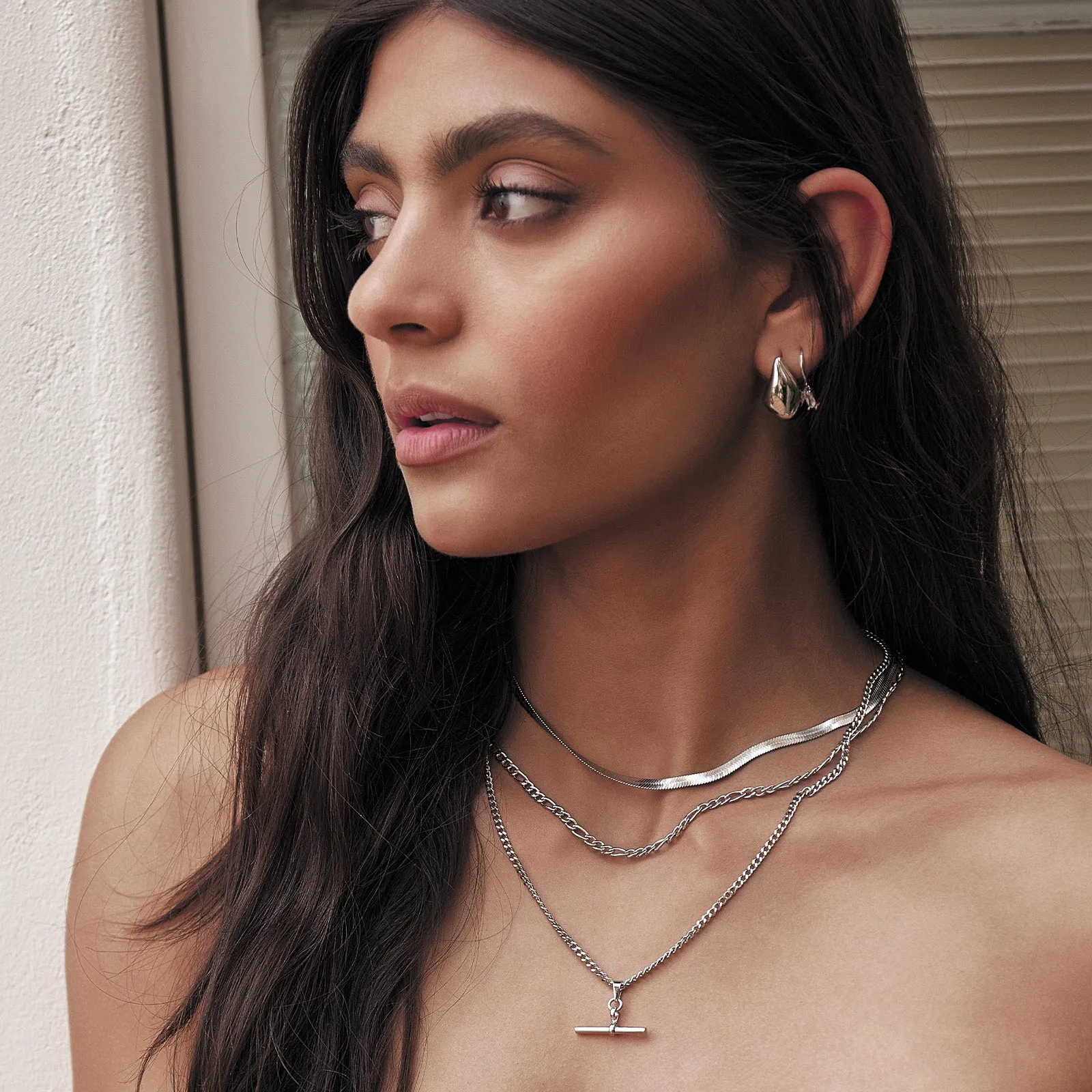 Pip Silver Charm Earrings