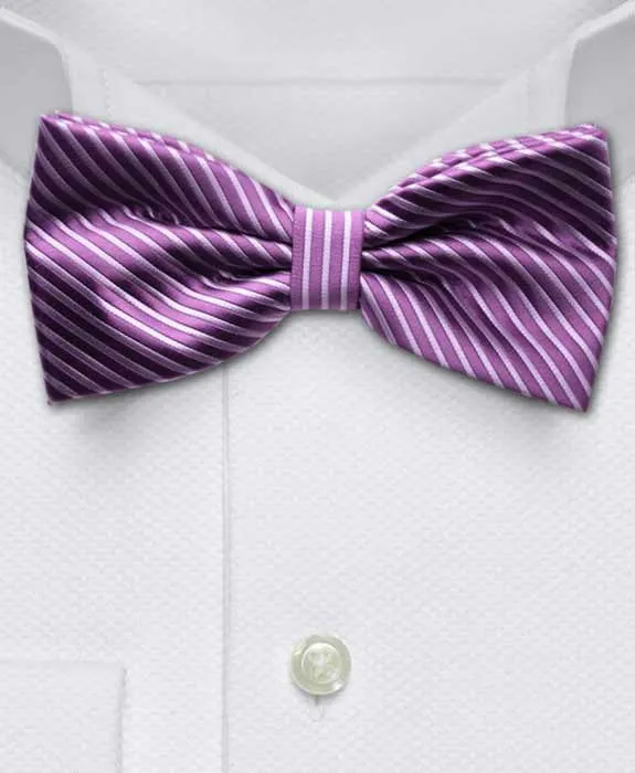 Purple & Lilac Bow Tie