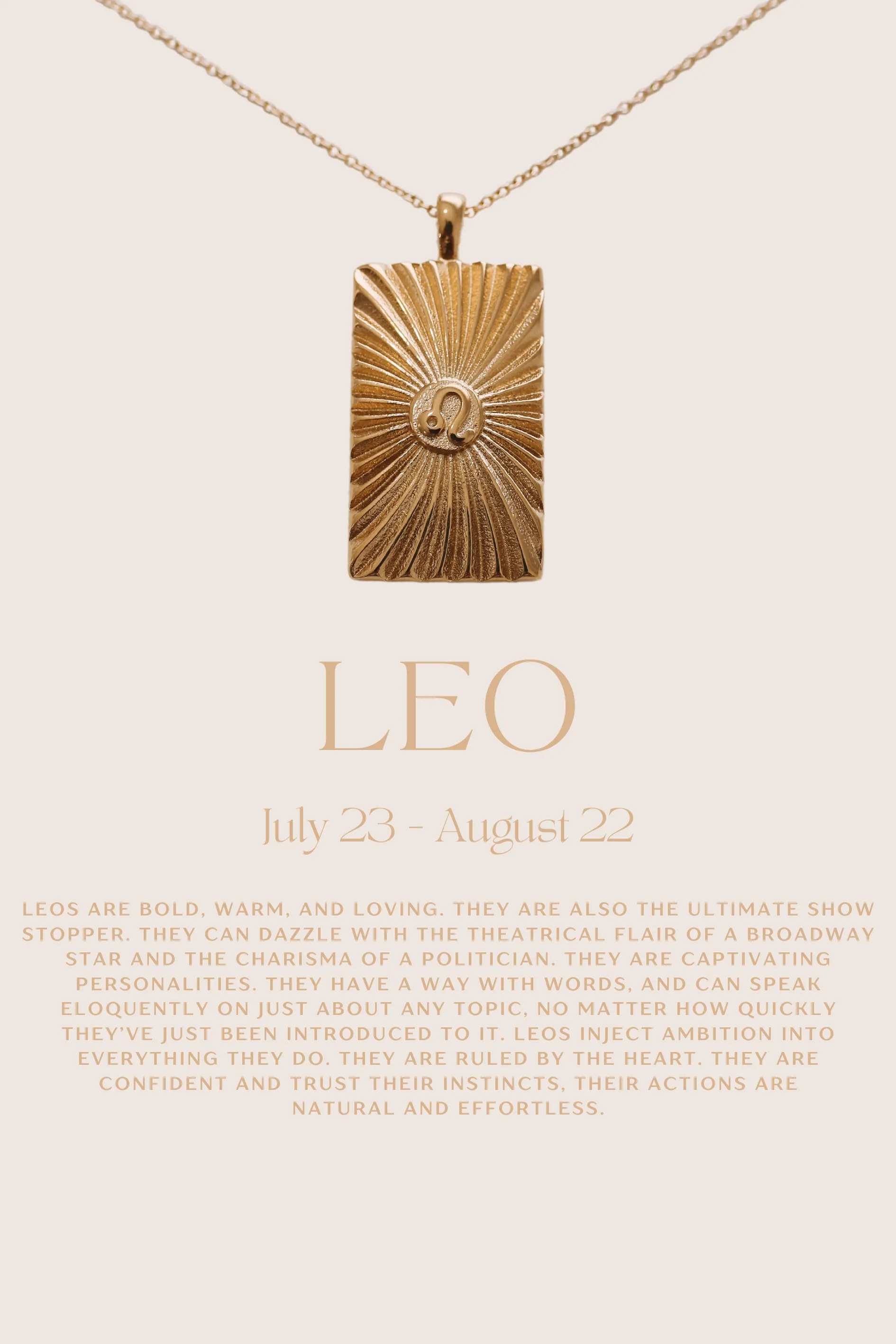 Reese - 14ct Gold or Silver Plated Zodiac Necklace