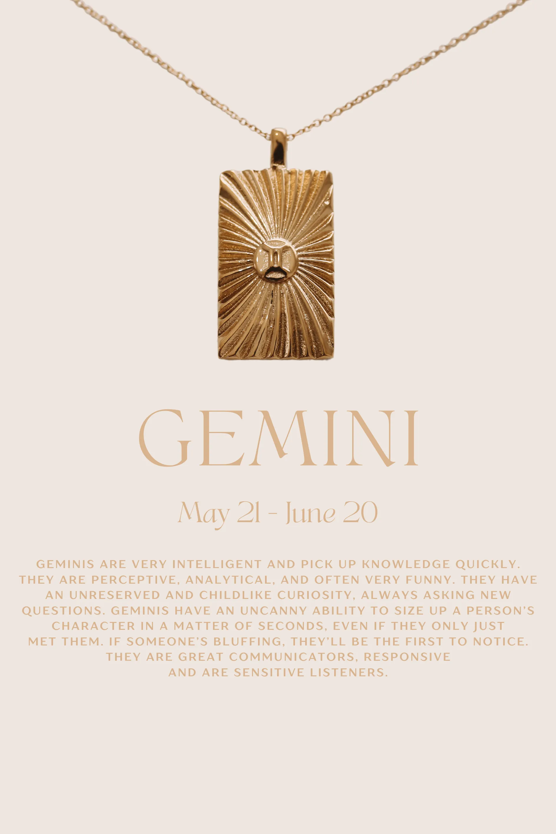 Reese - 14ct Gold or Silver Plated Zodiac Necklace