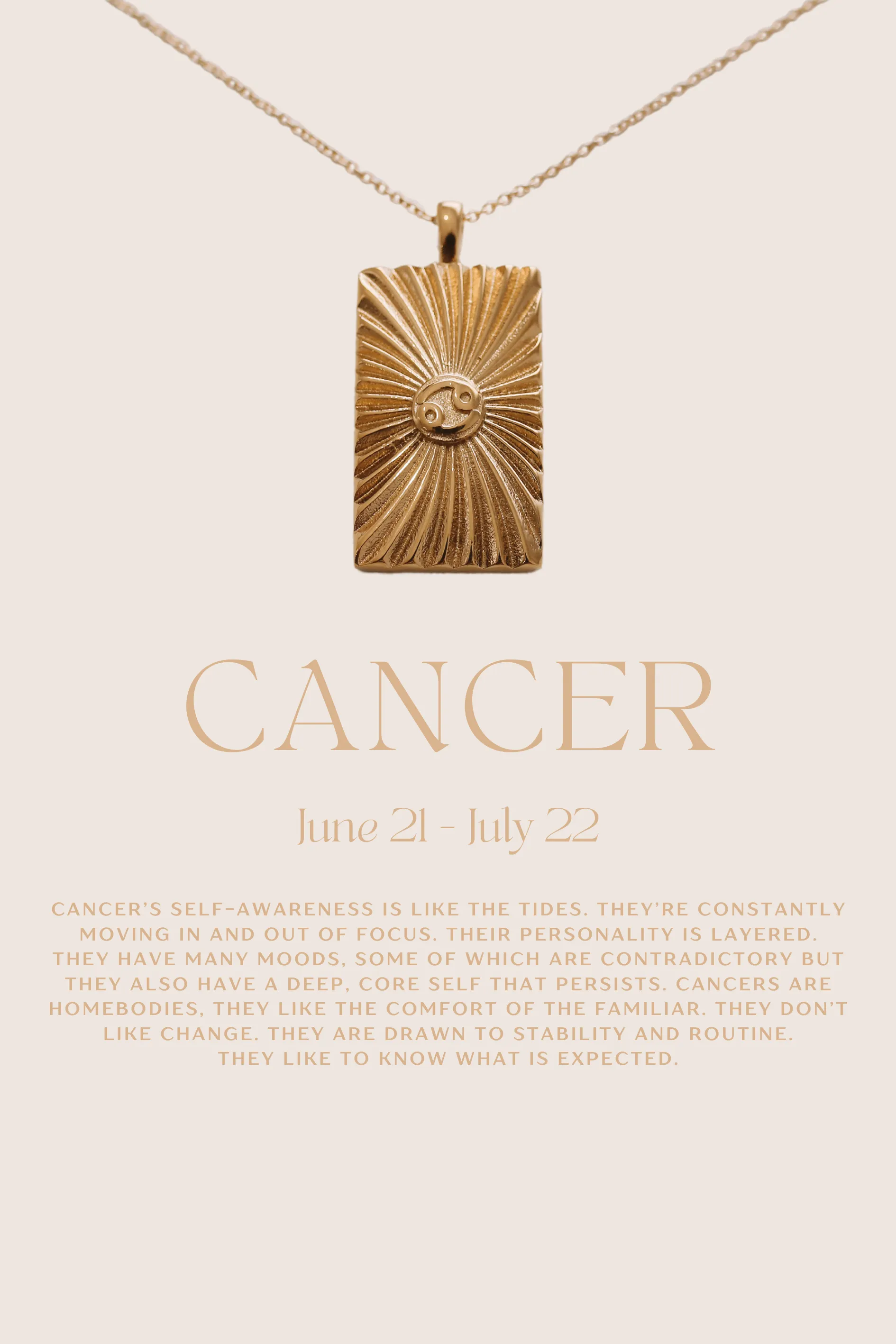 Reese - 14ct Gold or Silver Plated Zodiac Necklace