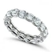 Round Brilliant “U” Eternity Band